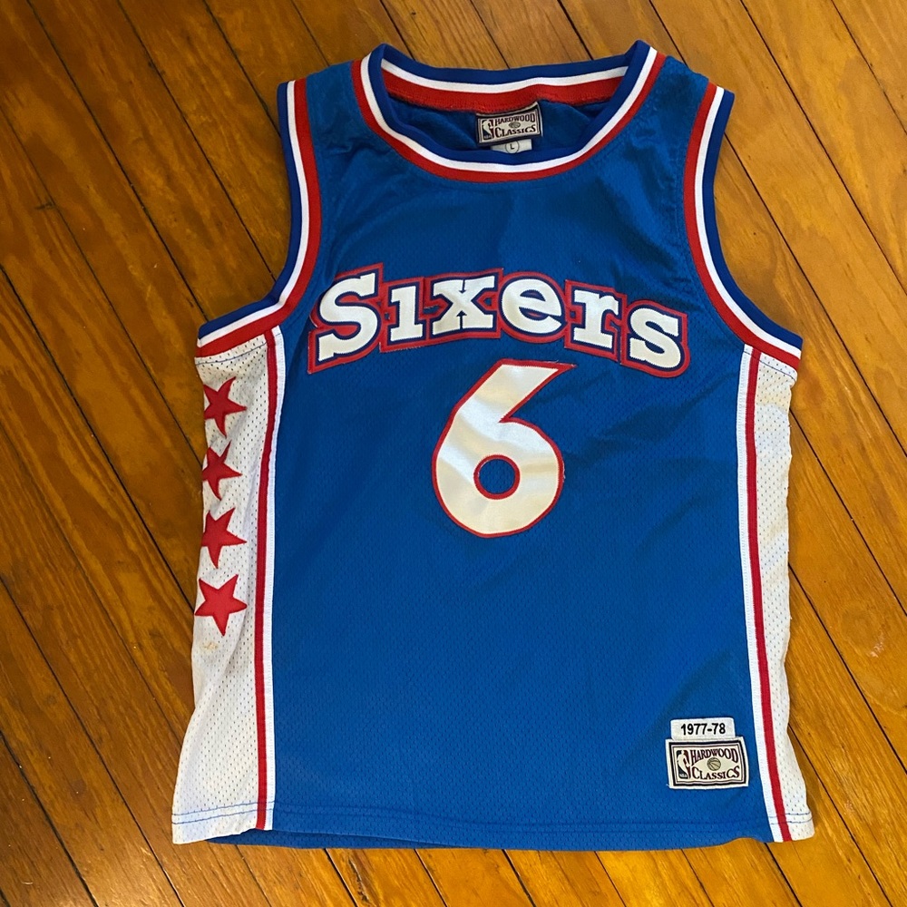 Sixers vintage #6 Erving Hardwood Classics